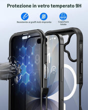 Carica l'immagine nel visualizzatore di Gallery, seacosmo Cover per iPhone 17 Privacy Magnetica, Compatibile con Magsafe, Antispy Schermo Integrata in Vetro Temperato, P