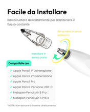 Carica l'immagine nel visualizzatore di Gallery, Metapen 2 Pack Air-Flex Punte SOLO Compatibili con Metapen Air 8 Pro,Air 8 Pro X, Punte Morbide, Silenziose, Senza Danne