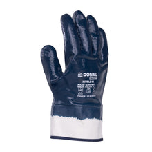 Carica l'immagine nel visualizzatore di Gallery, DONAU SAFETY Guanti da lavoro in nitrile completamente rivestito/blu scuro/taglia 10, 12 paia/guanti/impermeabile resist