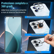 Carica l'immagine nel visualizzatore di Gallery, Vetro Temperato per OPPO Reno 14 F 5G/14F/14 FS, 2 Pezzi Pellicola Protettiva e 2 Pezzi Pellicola Fotocamera, Anti Graff