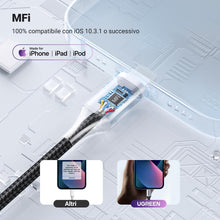 Carica l'immagine nel visualizzatore di Gallery, UGREEN Adattatore Cuffie per MFi Certificato Cavo Lightning a Jack 3.5mm