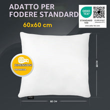 Carica l'immagine nel visualizzatore di Gallery, LILENO HOME Cuscino in microfibra 60 x 60 cm [set da 2] lavabile fino a 95 gradi con chiusura lampo, cuscino 60 x 60 cm 