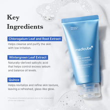 Carica l'immagine nel visualizzatore di Gallery, medicube Facial Cleanser Zero Foam Cleanser for Pore &amp; Excess Oil Care
