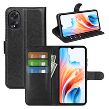 Carica l'immagine nel visualizzatore di Gallery, Cover per OPPO A38 / OPPO A18 4G, Custodia Portafoglio Cover a Libro in Pelle Flip Case con Silicone Bumper, Fibbia Magn