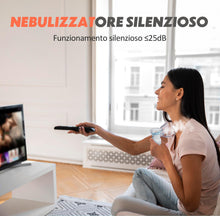Carica l'immagine nel visualizzatore di Gallery, Aerosol Portatile Silenzioso, Macchina Aerosol per Adulti e Bambini, Ricaricabile Aerosol Portatile con 2 Maschere e Boc