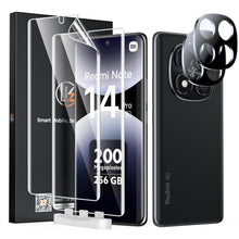 Carica l'immagine nel visualizzatore di Gallery, LK 2+2 Pezzi Pellicola Protettiva Compatibile con Xiaomi Redmi Note 14 Pro 5G e 2 Pezzi Fotocamera Vetro, Senza Bolle, H
