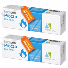 Carica l'immagine nel visualizzatore di Gallery, NutriLen Procto Crema Emorroidi Esterne e Ragadi Anali 60ml Confezione da 2 Pomata Naturale Lenitiva con Amamelide Aloe 