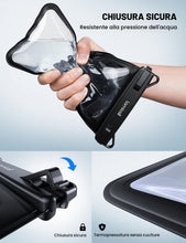Carica l'immagine nel visualizzatore di Gallery, Lamicall Custodia Impermeabile Smartphone - [Design a Doppia Borsa]