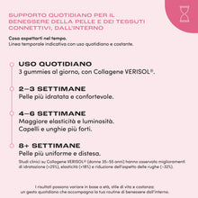 Carica l'immagine nel visualizzatore di Gallery, RAMOHA Collagene idrolizzato VERISOL 2500 mg, Integratore Collagene e Acido Ialuronico con Q10, 60 Gummies, per Elastici