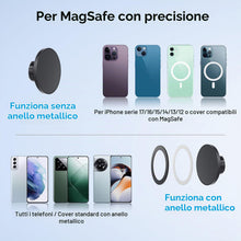 Carica l'immagine nel visualizzatore di Gallery, EEEKit Supporto Telefono Auto Portabicchiere: MagSafe 20 Magneti N52