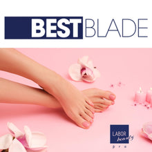 Carica l'immagine nel visualizzatore di Gallery, Lame Sgorbia Best Blade + Manico Porta Lama in Alluminio con chiusura a vite – Start Kit Pedicure Professionale – 20 Lam