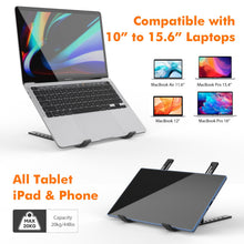 Carica l'immagine nel visualizzatore di Gallery, GRIFEMA Supporto PC Portatile e Laptop Regolabile, Rialzo Pieghevole