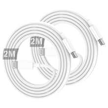 Carica l'immagine nel visualizzatore di Gallery, Cavo IPhone USB C Lightning, Cavo di Ricarica Rapida certificato MFI, Cavetto USB C Lightning 2M 2Pezzi Per IPhone 14/13