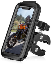 Carica l'immagine nel visualizzatore di Gallery, LUROON Porta Cellulare Moto, Universale Porta Cellulare da Bicicletta Impermeabile con Rotazione a 360°, Portatelefono M