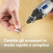 Carica l'immagine nel visualizzatore di Gallery, Dremel 4486 Mandrino Autoserrante da 0.8 mm a 3.2 mm, Multi Cambio Rapido Mandrino per Utensile Multifunzione Rotativo