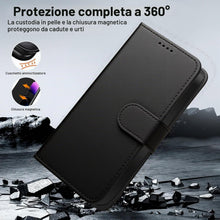Carica l'immagine nel visualizzatore di Gallery, Tawarror Cover Premium Pelle PU per Samsung Galaxy A13 4G, Nero