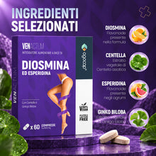 Carica l'immagine nel visualizzatore di Gallery, Venactum con Diosmina ed Esperidina, Mirtillo Rosso e Centella, 60 cpr