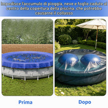Carica l'immagine nel visualizzatore di Gallery, 2 cuscini ad aria per piscina, accessori invernali, 120 x 120 cm, con cavo bianco da 15 m, cuscino invernale gonfiabile,