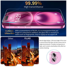 Carica l'immagine nel visualizzatore di Gallery, FLLAO 4 in 1 Cover per iPhone 16, Trasparente