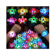 Carica l'immagine nel visualizzatore di Gallery, 24 Braccialetti LED Luminosi per Bambini, Riempitivi Borse Festa, Giochi Anti-Stress, Si Accendono al Buio, Bomboniere C