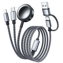 Carica l'immagine nel visualizzatore di Gallery, RAVIAD 3 in 2 Caricatore Apple Watch per Apple Watch, USB C, Lightning 1.2M