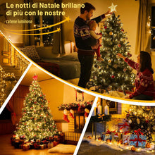 Carica l'immagine nel visualizzatore di Gallery, Luci Albero Di Natale a Batteria, 5M 50 LED Stringa Luci Impermeabile con Scatola Batteria Verde Scuro - 8 Modalità, Tim
