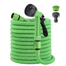 Carica l'immagine nel visualizzatore di Gallery, Tubo da Giardino Estensibile 15m (50FT), Tubo Irrigazione Flessibile Anti Attorcigliamento con Pistola Spruzzo 7 Funzion