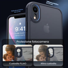 Carica l'immagine nel visualizzatore di Gallery, FLLAO Opaca Cover for iPhone XR con 2 Tempered Glass