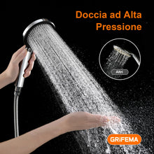 Carica l'immagine nel visualizzatore di Gallery, GRIFEMA Soffione Doccia Alta Pressione – 3 Modalità di Spruzzo