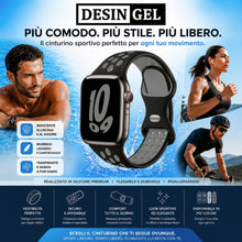 Carica l'immagine nel visualizzatore di Gallery, Cinturino Sportivo in Silicone Compatibile con Apple Watch 49mm 46mm 45mm 44mm 42mm per Uomo e Donna Leggero per Ultra 3