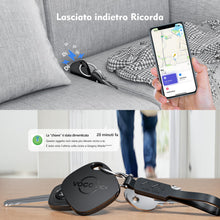 Carica l'immagine nel visualizzatore di Gallery, VOCOlinc Tag 2 Pezzi, Bluetooth Localizzatore Chiavi Compatibile con Apple Dov’è App (solo iOS, NON per Android), Trova 