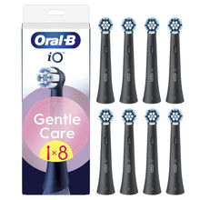 Carica l'immagine nel visualizzatore di Gallery, Oral-B Testine di Ricambio iO Gentle Care, Nere, 8 Ricambi