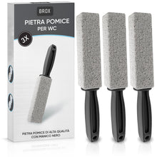 Carica l'immagine nel visualizzatore di Gallery, BROX® Pietra Pomice WC 3 Pezzi – Detergente per WC contro il Calcare e Incrostazioni di Urina – Pumice Stone Toilet – Pi