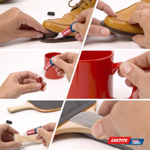 Carica l'immagine nel visualizzatore di Gallery, Loctite Super Attak Original Bipack, Colla liquida trasparente in confezione convenienza, Adesivo per gomma, metallo, ce