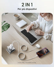 Carica l'immagine nel visualizzatore di Gallery, RAVIAD 20W Caricatore USB C 2Pezzi Caricabatteria Tipo C 2 Porte USBA+USBC