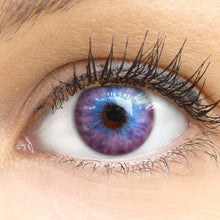 Carica l'immagine nel visualizzatore di Gallery, GLAMLENS Lenti a contatto colorate viola Madrid Violet - con porta lenti a contatto - viola naturali in silicone idrogel