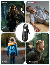 Carica l'immagine nel visualizzatore di Gallery, TECKNET Allarme Personale da Donna, Allarme Tascabile con Sirena da 130 dB e Luce di Segnalazione a LED, Autodifesa Rica