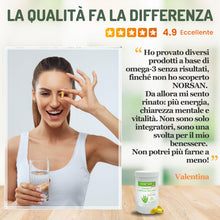 Carica l'immagine nel visualizzatore di Gallery, NORSAN Omega 3 Vegan Capsule 80 pezzi – 1.700 mg di Omega 3 vegetale per dose giornaliera – Omega 3 Vegano senza refluss