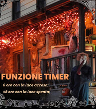 Carica l'immagine nel visualizzatore di Gallery, cshare Catena luminosa per Halloween, 3 m, 30 LED con funzione timer 6H, per autunno, Halloween, feste a tema, carnevale