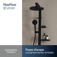 Carica l'immagine nel visualizzatore di Gallery, Ideal Standard Idealrain Alu+ doccetta a 2 funzioni – Nero Opaco