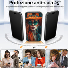 Carica l'immagine nel visualizzatore di Gallery, Pellicola Privacy Opaca per iPhone 18 Pro Max, 4X Più Resistente 9H+