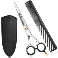 Carica l'immagine nel visualizzatore di Gallery, GTEX Forbici Parrucchiere Professionali - 6,5" Premium Forbici Capelli Con Pettine E Caso - Forbice Barbiere Super Affil