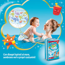 Carica l'immagine nel visualizzatore di Gallery, Babylino Sensitive SwimPants, Pannolini Mare e Piscina, Taglia 4-5 (9-15kg), 14 Unità