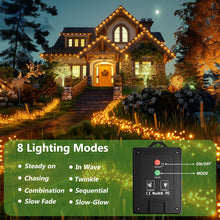 Carica l'immagine nel visualizzatore di Gallery, Luci Solari Esterno【3 Pacchi】12+2M 120LED Luci Solari da Giardino