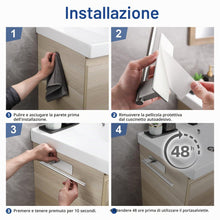 Carica l'immagine nel visualizzatore di Gallery, Porta Asciugamani Bagno Adesivo, Porta Salviette Bagno 28cm Inox 304