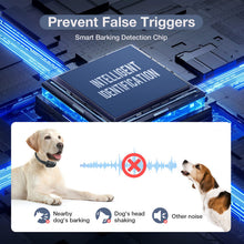 Carica l'immagine nel visualizzatore di Gallery, MASBRILL Collare Antiabbaio, Collare Antiabbaio Ricaricabile per Cani di Piccola Media Grande Taglia, Dispositivo Antiabbaio con Suono e Vibrazione 7 Livelli di Sensibilità - Blu