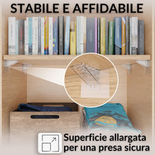 Carica l'immagine nel visualizzatore di Gallery, DEKAZIA® Set 16 Supporti per Mensole Autoadesivi, Reggimensola da Muro