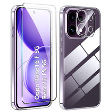 Carica l'immagine nel visualizzatore di Gallery, cover per OPPO Reno 16 F/FS 5G +1 pezzo Vetro Temperato+ Pellicola protettiva per la fotocamera,schermo ultra trasparent