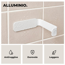 Carica l'immagine nel visualizzatore di Gallery, Porta Carta Igienica Adesivo da Muro Bianco - Senza Foratura
