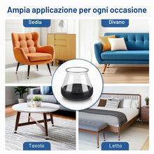 Carica l'immagine nel visualizzatore di Gallery, GICUNK 24 Pezzi Rotondi Gommini per Sedie per Moquette (S Fit: 13-20 mm)